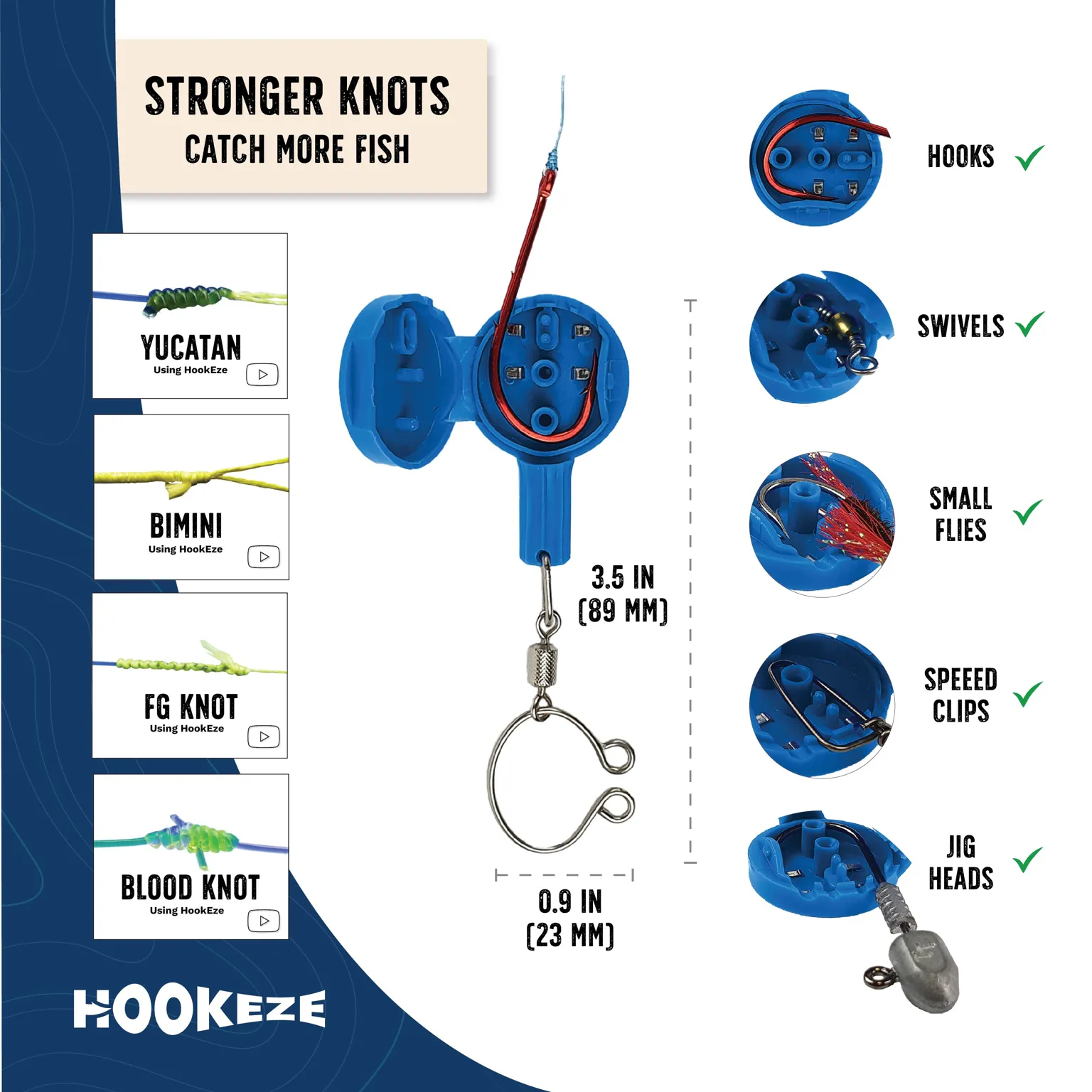 HookEze Fishing Nail Knot Tying Tool | Pack of 2