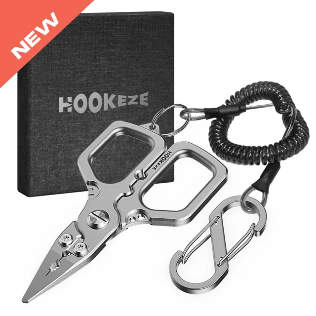 HookEze Compact Titanium Plier With Lanyard