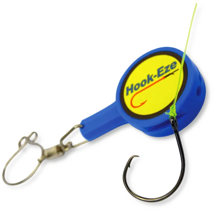 HookEze Fishing Knot Tying Tool (Standard) | Pack of 2 | Yellow