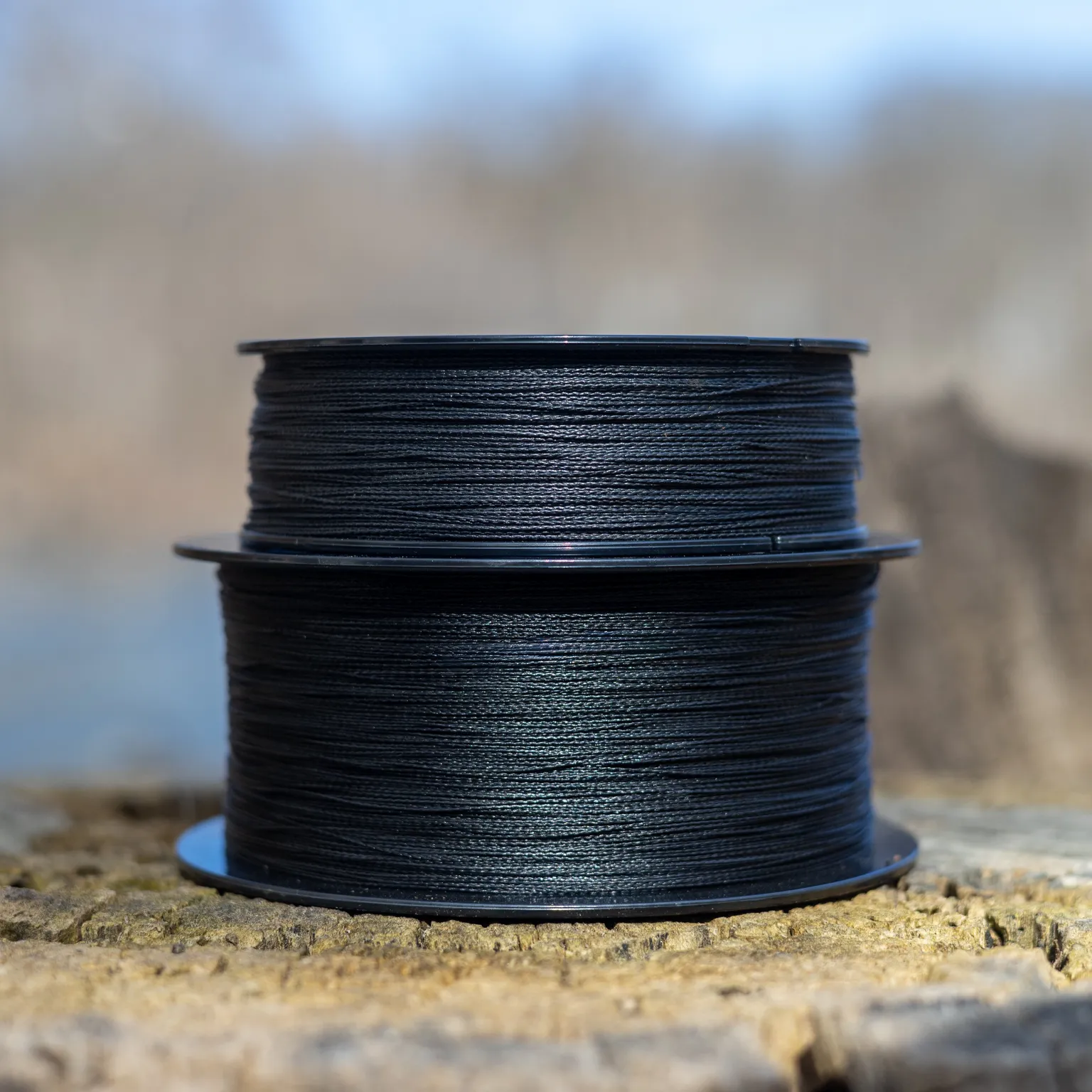 Reaction Tackle Braided Fishing Line - NO FADE Black